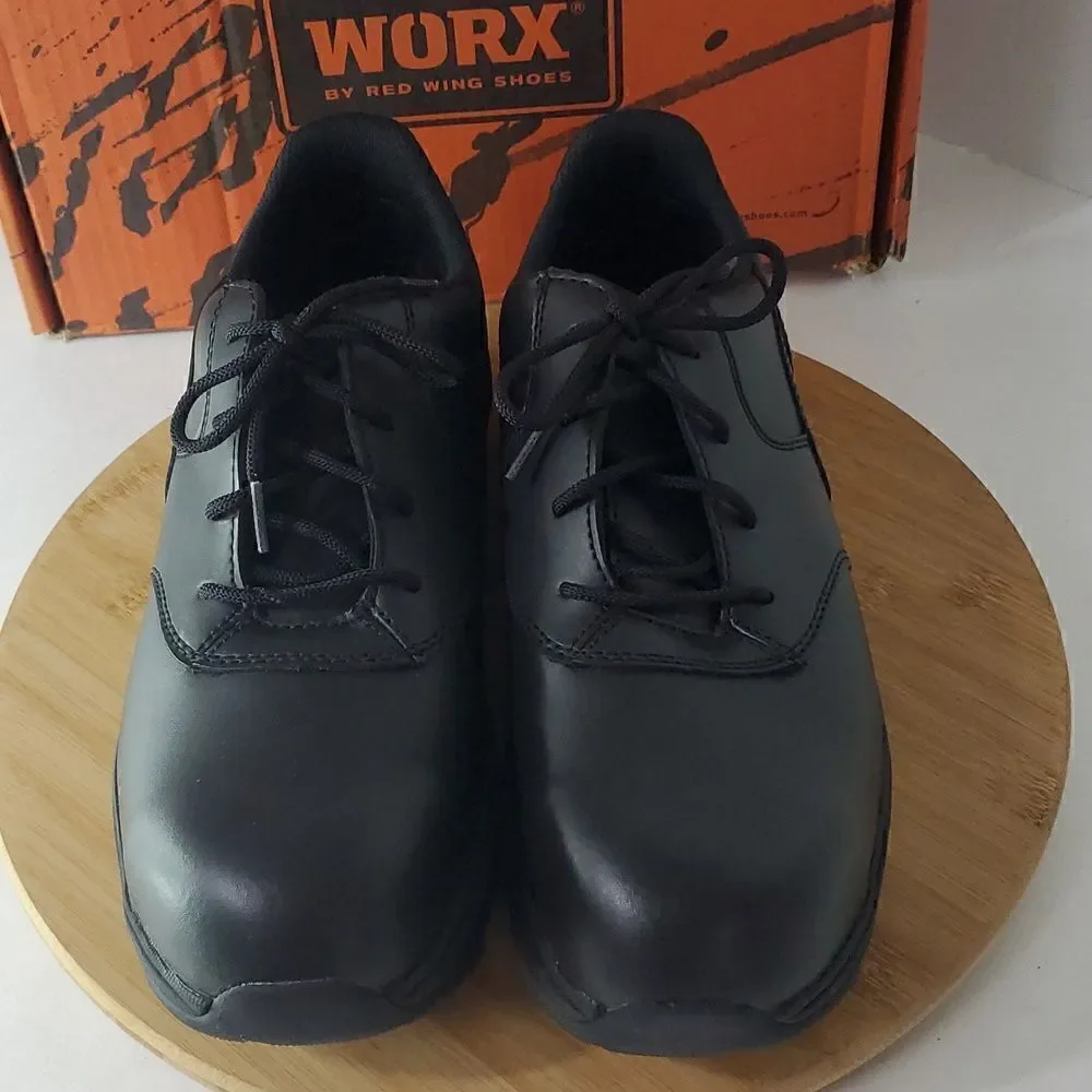 Worx by Red Wing Women's Shoes Slip Resistant Black Work Oxfords Size 12